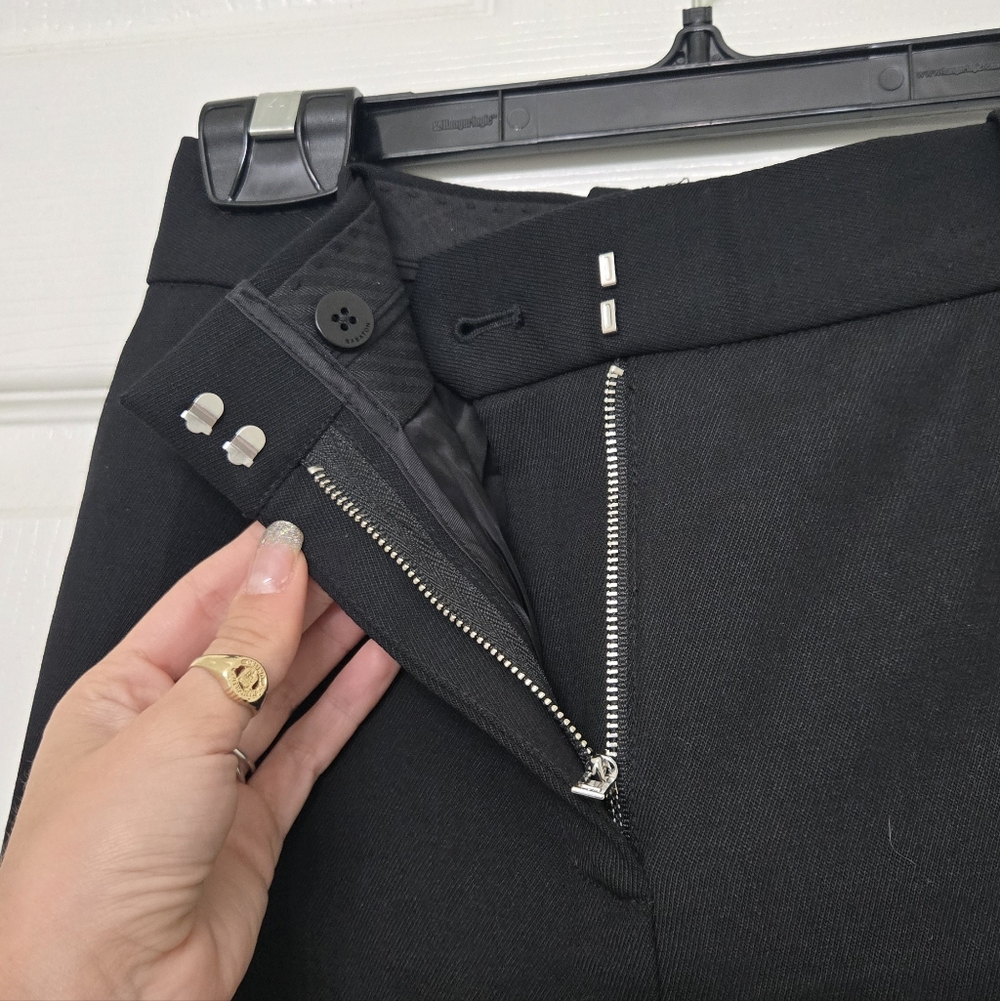 Aritzia Babaton Atelier Agency Pant Trousers City Twill Wide Leg Size 00 Black - Picture 10 of 14